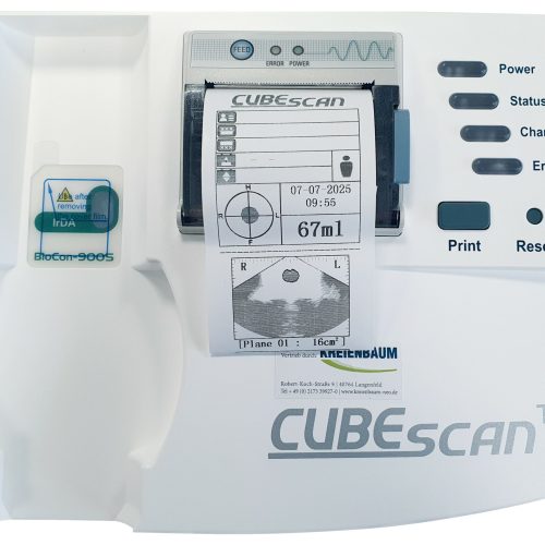 Docking Station für den Blasenscanner 900S druckt Ergebnis aus