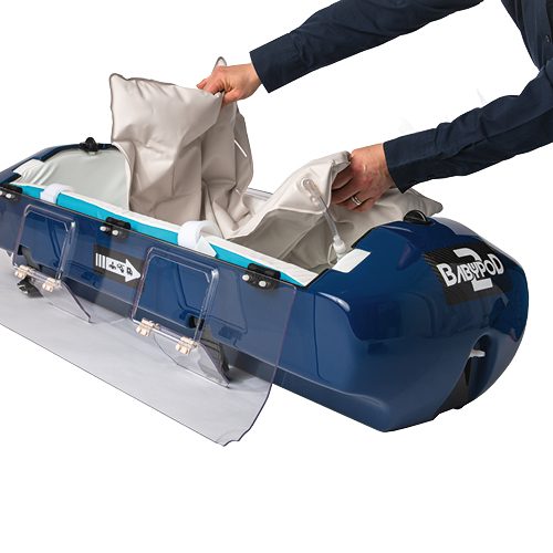 Transportsystem Babypod mit herausnehmbarer Vakuummatratze
